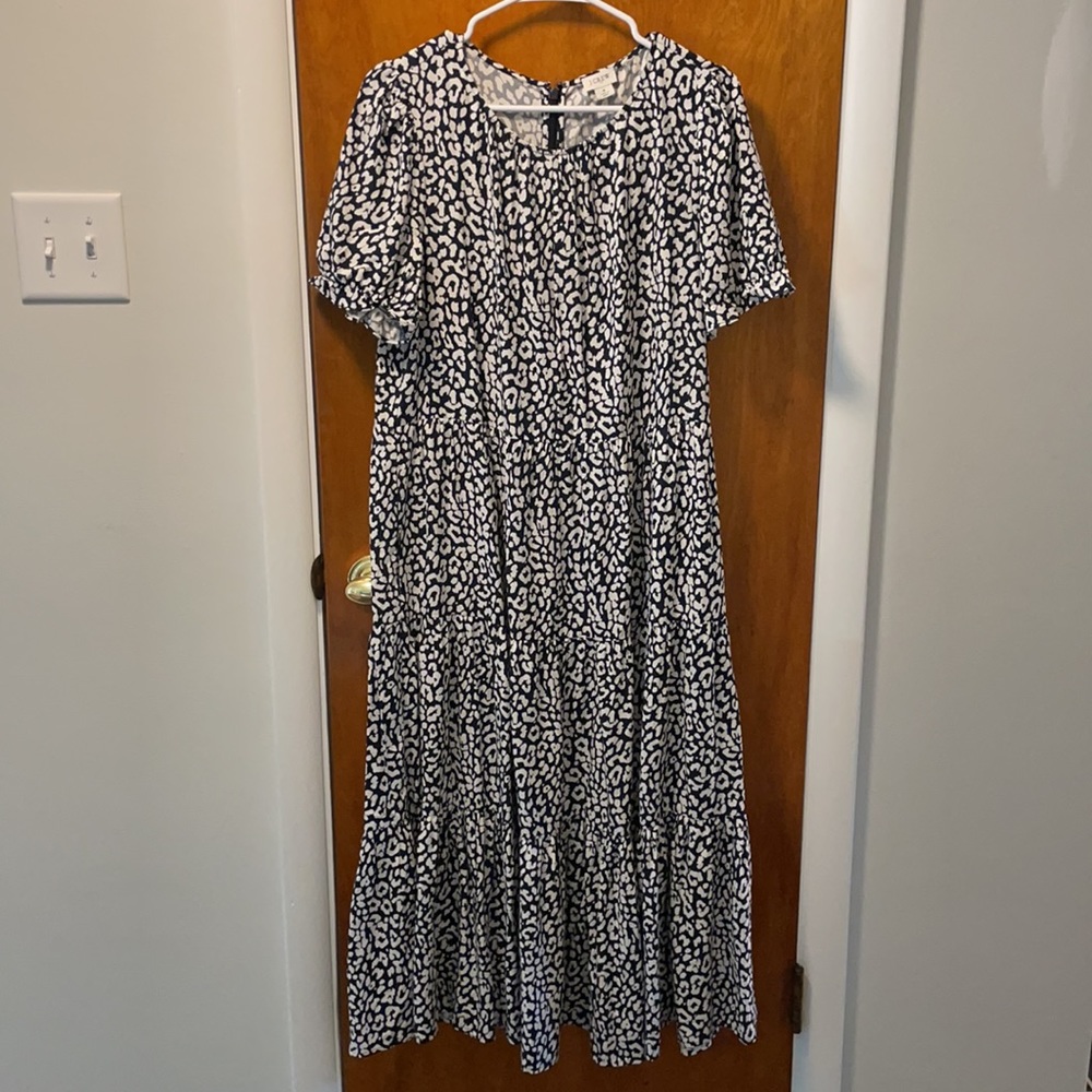 Banana Republic abstract print maxi dress